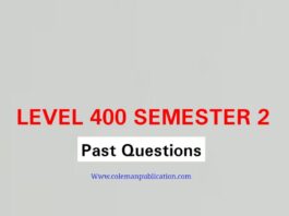 Level 400 Teacher Trainees' Second Semester Past Questions Now Available for Access