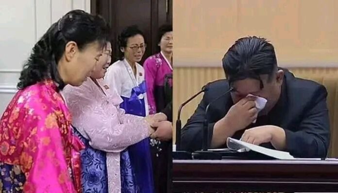 North Korea's President, Kim Jong-un, broke down in tears as he pleaded with mothers to give birth to more children